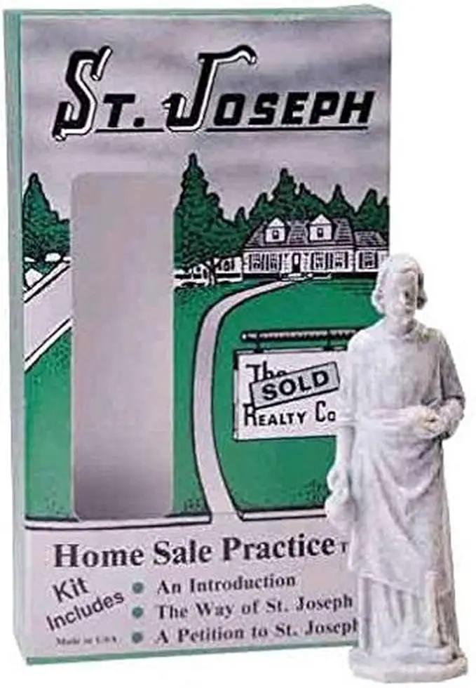 Design Toscano TW200 St. Joseph Home Sale Statue Kit, 3 Inch, Antique Stone by GreenHaven Gardens