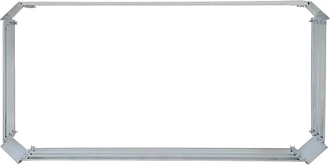Sunnydaze 11.75" H Raised Metal Garden Bed - Galvanized Raised Garden Bed Outdoor for Vegetables and Flowers - Woodgrain - 4' x 2' Silver by GreenHaven Gardens