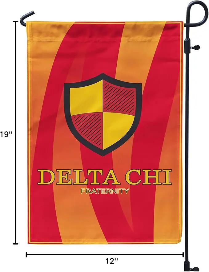 Delta Chi Licensed Flag Garden Flag Banner Yard Decor Outdoor Decoration (Delta Chi #2) by GreenHaven Gardens