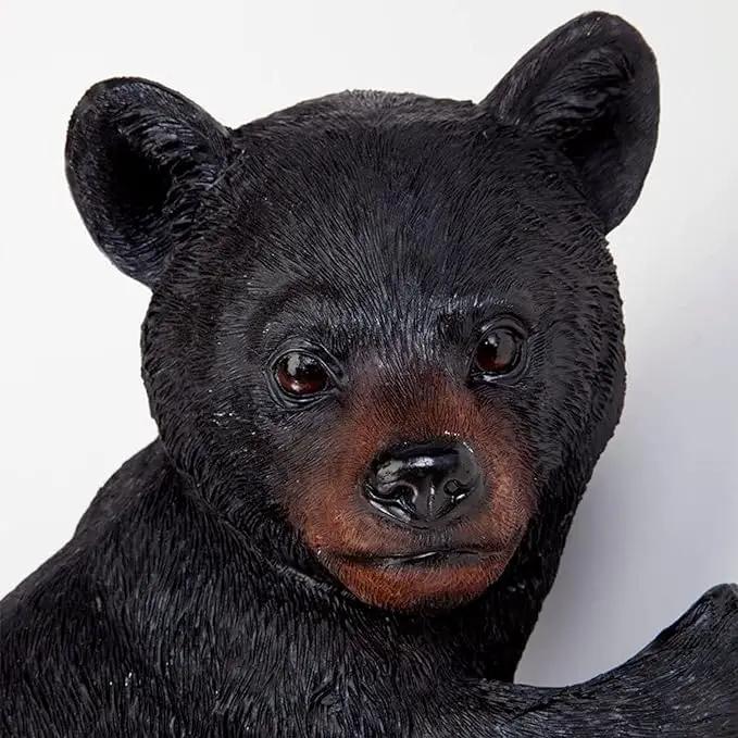 Bits and Pieces – Bear Cub Tree Hugger - Yard Decorations - Adorable Tree Sculpture - Outdoor Decoration - Garden Peeker Yard Art - 13-3/4" x 8" by GreenHaven Gardens