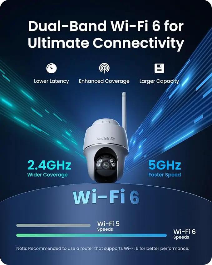 REOLINK First 4K Solar Security Cameras Wireless Outdoor, Argus PT Ultra+ 3W Solar Panel, 360° Pan Tilt Auto-Tracking, 8MP Color Night Vision, 2.4/5 GHz Wi-Fi 6, No Monthly Fee, Home Hub Compatible by GreenHaven Gardens