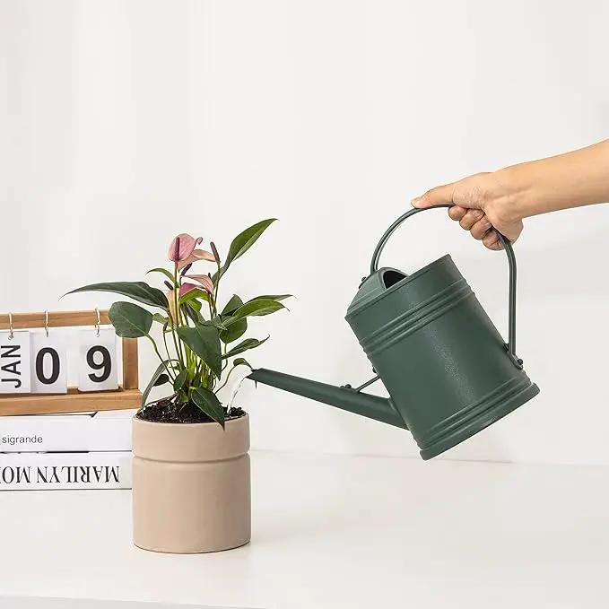 Plastic Indoor Watering Can with Sprinkler Head - 68 oz, 1/2 Gallon by GreenHaven Gardens