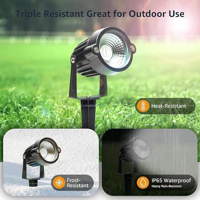 S SMIFUL Halloween Spot Lights Outdoor, RGB 5W 120V Waterproof Outdoor Spot Lights Remote Control Landscape Lighting Yard Uplights for Lawn, Yard, Trees, Garden, 6 FT Cord, US Plug, 2 Packs by GreenHaven Gardens