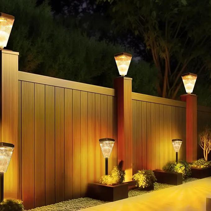 Solar Post Cap Lights 6 Pack Outdoor Waterproof Solar Fence Post Lights Sun Powered Pillar Lights Garden Decorative Yard Patio Walkway Pathway Lights by GreenHaven Gardens