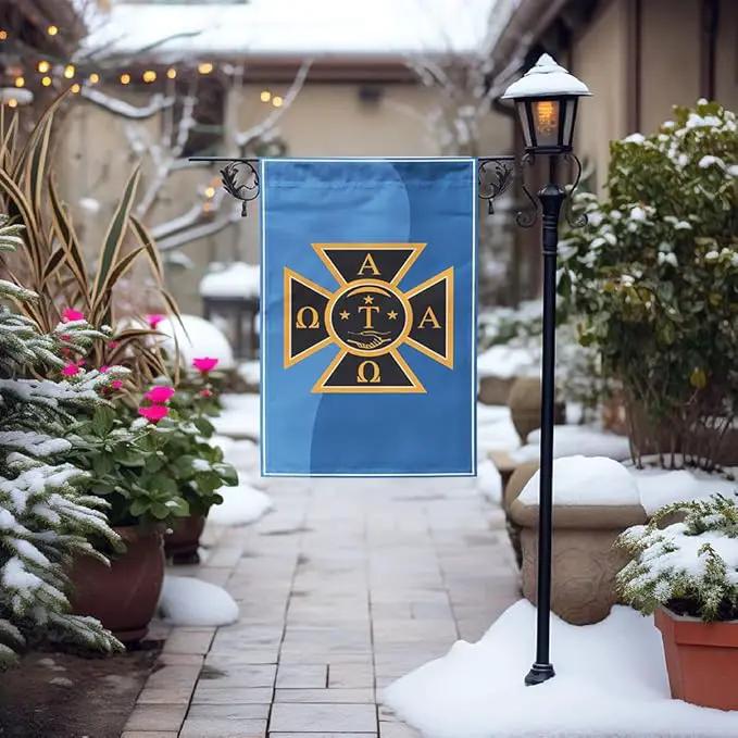 Alpha Tau Omega Licensed Flag Garden 12x19 inches Flag Banner Yard Decor Outdoor Decoration (Alpha Tau Omega #6) by GreenHaven Gardens