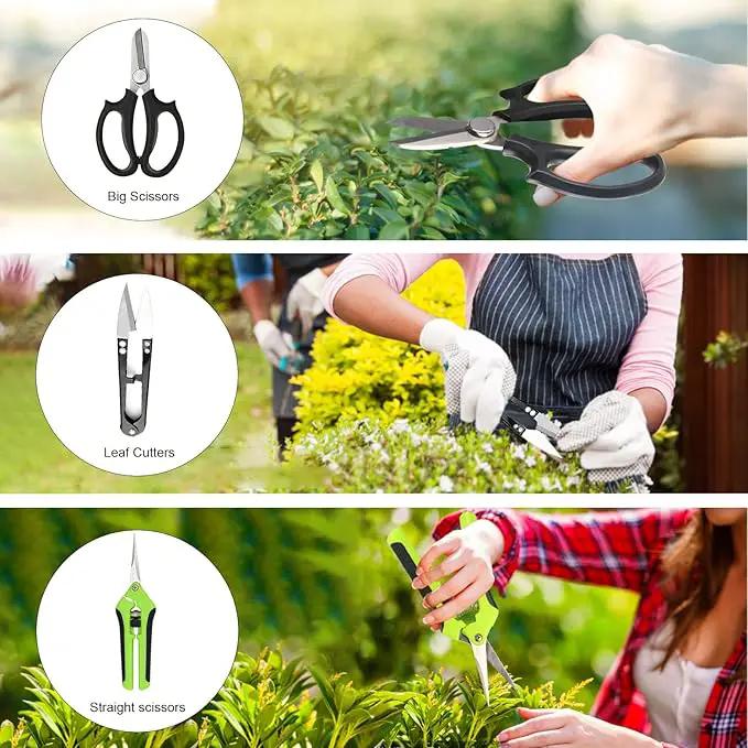 Bonsai Tree Kit, 20 Pcs Gardening Succulent Tools Set, Bonsai Tool Kit Include 262 Feet Bonsai Wire, 29.5"x29.5" Plant Repotting Mat, Bonsai Scissors, Pruning Shears, Unique Gift for Indoor Gardening by GreenHaven Gardens