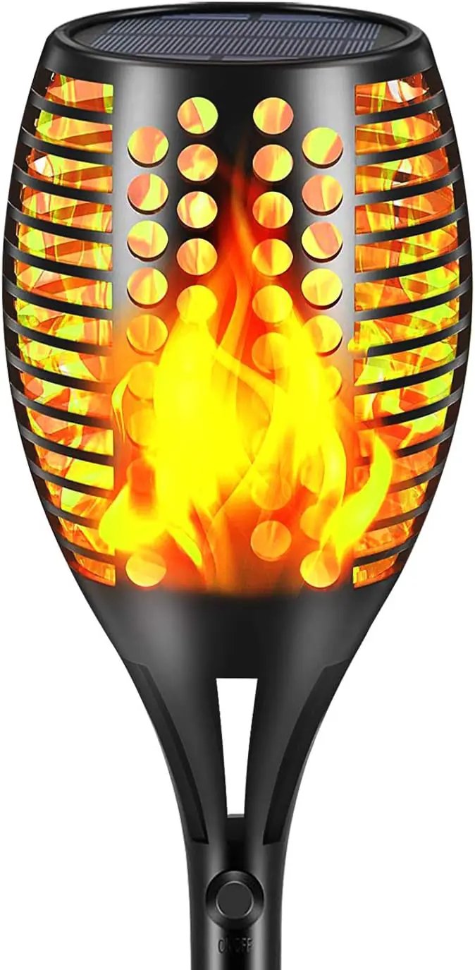 Aityvert Upgraded Larger Solar Torch Lights, Waterproof Outdoor Dancing Flames Lights, Flickering Flames Garden Lights, Landscape Decoration Pathway Patio Lights 43" 96 LED (1 Pack) by GreenHaven Gardens