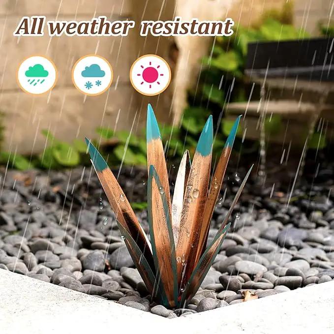 2pcs Metal Tequila Country Sculpture DIY Tequila Plant Home Decor Country Tequila Garden Ornament Indooutdoor Statuette Patio Lawn Patio Stake Decoration Gift to The Garden 16" by GreenHaven Gardens