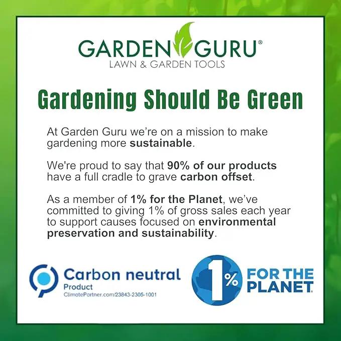 GARDEN GURU Classic Bypass Pruning Shears Clippers – Heavy Duty Forged Steel Garden Pruners – Safety Lock – Non Slip Comfort Grips – Cuts up to 1” Diameter – Professional Bypass Pruners for Gardening by GreenHaven Gardens
