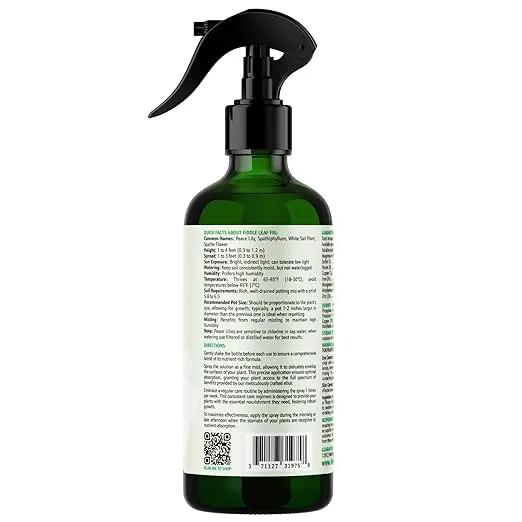 Peace Lily Foliar Spray - 3-1-2 Plant Fertilizer - Premium Spray for Indoor Plants with Essential Nutrients - Peace Lily Plant Food & Fertilizer - Ready-to-Use (16 OZ) by GreenHaven Gardens