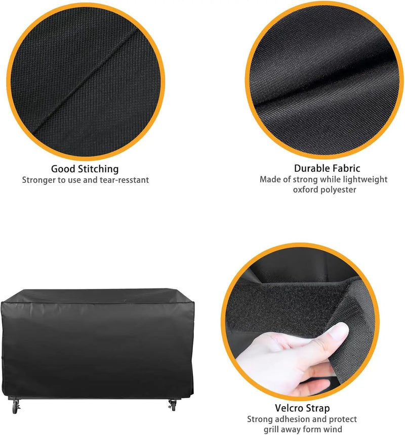 Grill Cover for Royal Gourmet Grill GD401 GD402 GB8000 GB8003 GB4001, 60 inch CR6008 Heavy Duty Waterproof UV Resistant Cover, Outdoor Barbeque Grill Accessories by GreenHaven Gardens