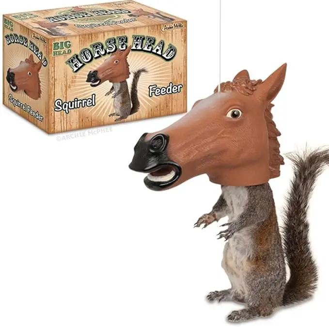 Accoutrements Horse Head Squirrel Feeder .#GG4346 43ETR98-Y673106 by GreenHaven Gardens