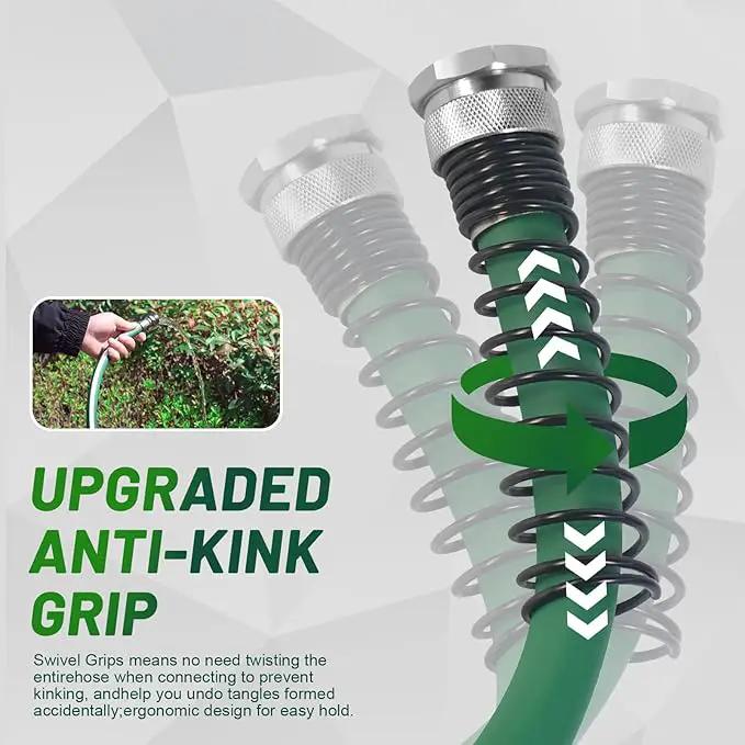 Short Garden Hose 10 ft – Hybird Water Hose Leader - Small Hose Extendsion, Heavy Duty Hose Extender for Lawn Watering, Car Washing - Burst 500 Psi (10 ft) by GreenHaven Gardens