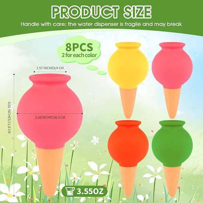 8Pcs Terracotta Plant Watering,Self Watering Spikes Self Watering Planter Insert,Ceramic Automatic Watering Water Seepage Device Suitable for Garden Decoration Plant Accessories by GreenHaven Gardens