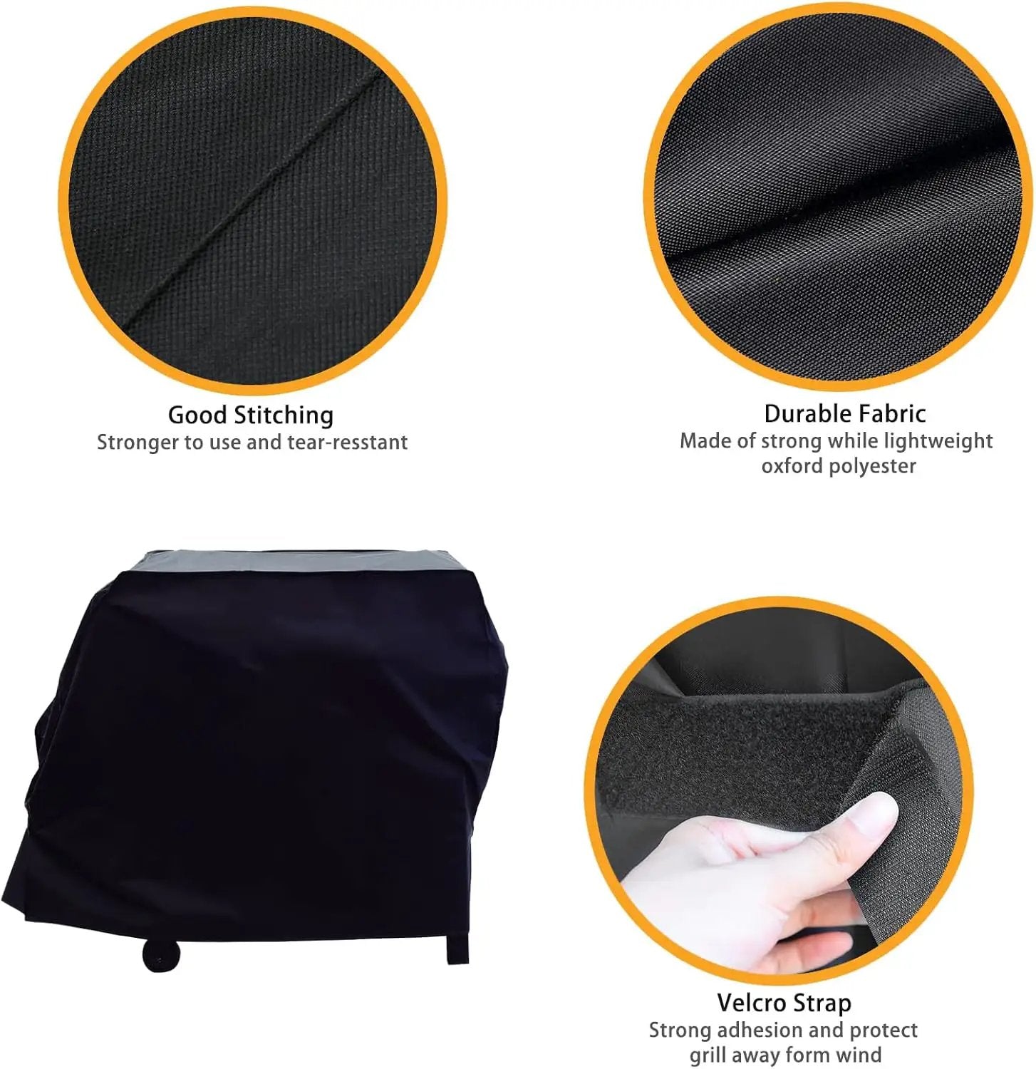 Grill Cover for Char-Griller Flat Iron 2 Burner Outdoor Gas Griddle Grill, 45 inch Outdoor Heavy Duty Waterproof UV Resistant Cover, Outdoor BBQ Accessories by GreenHaven Gardens