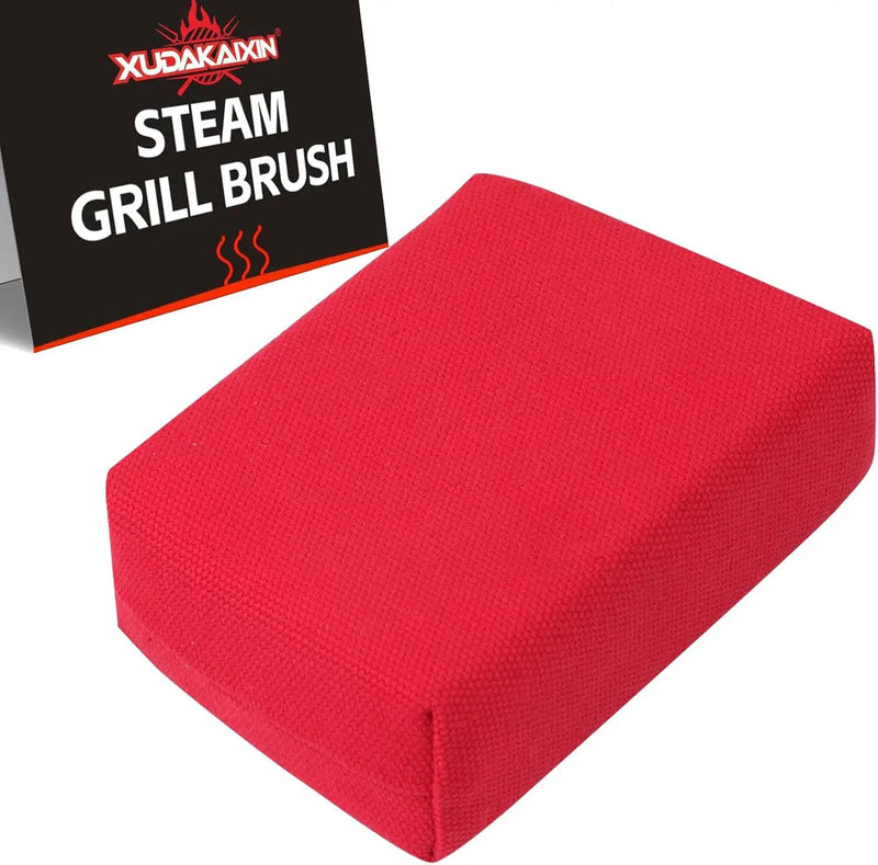 Grill Brush Bristle Free,(Only Replaceable Cleaning Head No Grill Brush)-Red by GreenHaven Gardens