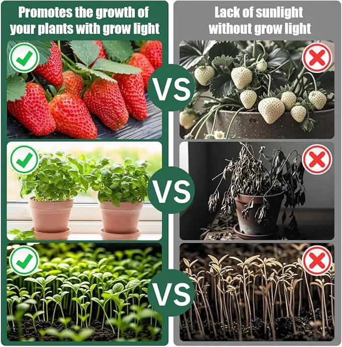 5-Tier Plant Stand with Grow Lights - Seed Starting Kit Germination Tray Full Spectrum Sunlike Plant Light for Indoor Plants, Greenhouse, Succulents, Seedlings by GreenHaven Gardens