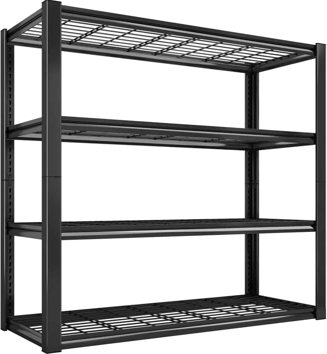 REIBII 40" W Garage Shelving 2240 LBS Storage Shelves Adjustable Metal Shelving Heavy Duty 4 Tier Metal Shelves for Garage Kitchen Pantry Warehouse Basement 40" W × 19.5" D × 59.5" H by GreenHaven Gardens