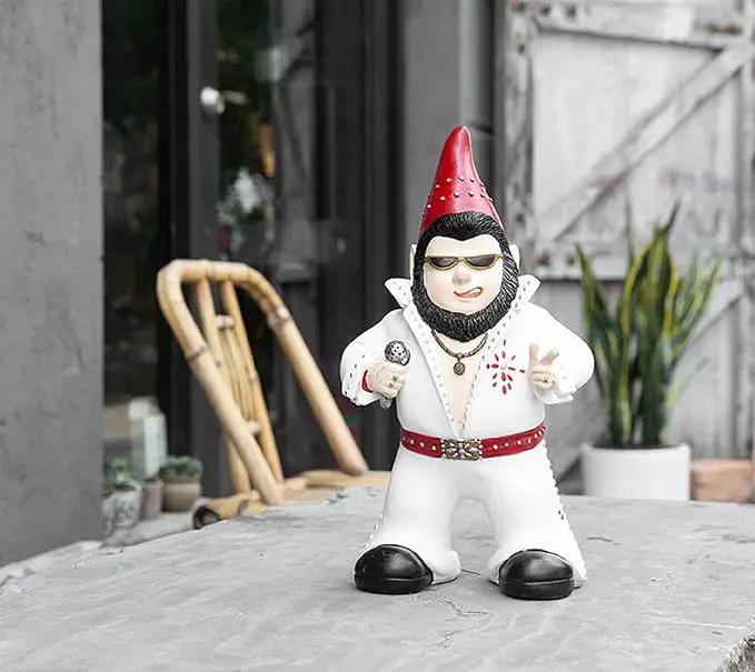 Large Singer Gnome Garden Statue Outdoor Resin Dwarf Figurine Decor Home Decoration Funny Sculpture for Patio Poch Yard Backyard Ornament Housewaiming Unique Gift by GreenHaven Gardens