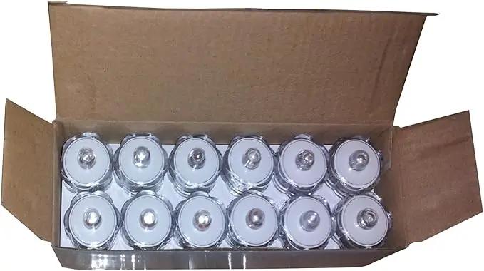 Bright LED Floral Tea Light Submersible Lights for Party Wedding (Green, 20 Pack) by GreenHaven Gardens