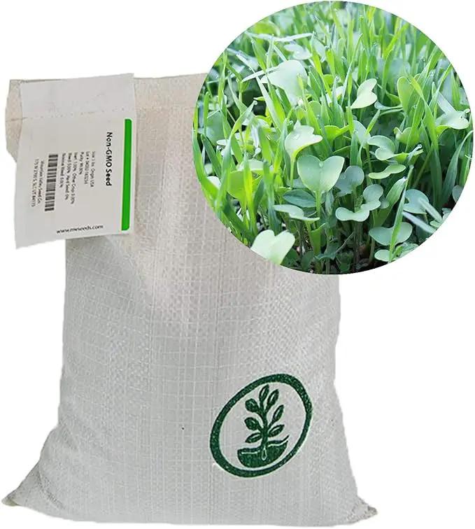 No-Till Farm and Garden Cover Crop Mix Seeds - 25 Lbs Bulk - Blend of Gardening Cover Crop Seeds: Hairy Vetch, Daikon Radish, Forage Collards, Triticale, More by GreenHaven Gardens