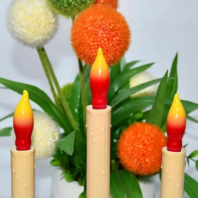 12 Pack C7 Replacement Bulbs E12 Candelabra Bulb - Red Yellow Incandescent Light Bulbs, Perfect as Halloween Christmas Light Bulbs, Candle Light Bulbs, 7 Watt, E12 Base by GreenHaven Gardens
