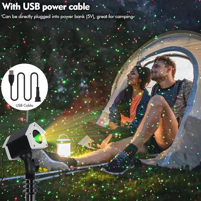 Outdoor Christmas Laser Lights Star Projector, Garden Laser Light with Moving Firefly for Outdoor, Indoor, Christmas, Holiday by GreenHaven Gardens