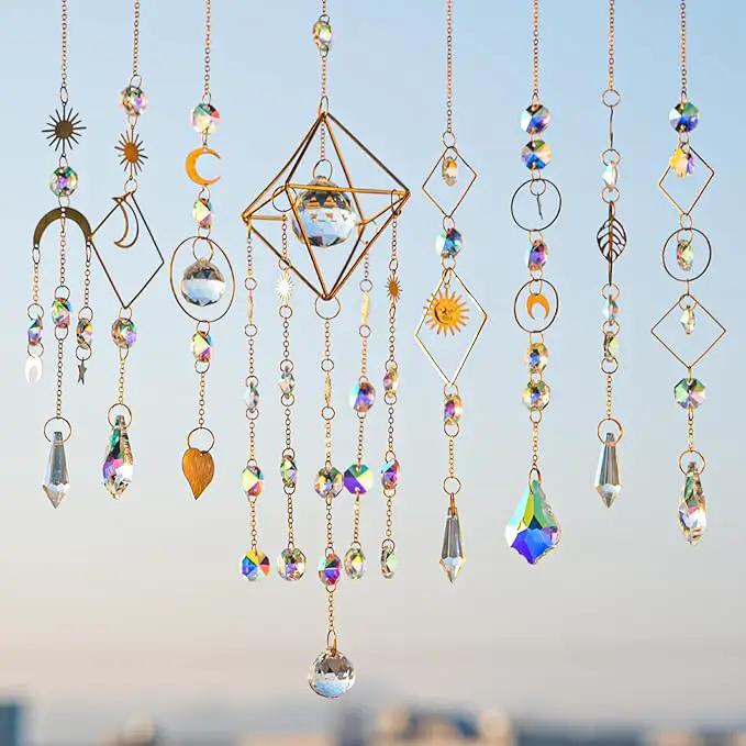 310 Pcs DIY Crystal Sun Catchers Indoor Window, Hanging Prism Suncatcher for Window, Gold DIY Suncatcher Kit, Glass Crystal + Alloy Accessories Sun Catcher Crafts for Adult, DIY for Mom… by GreenHaven Gardens