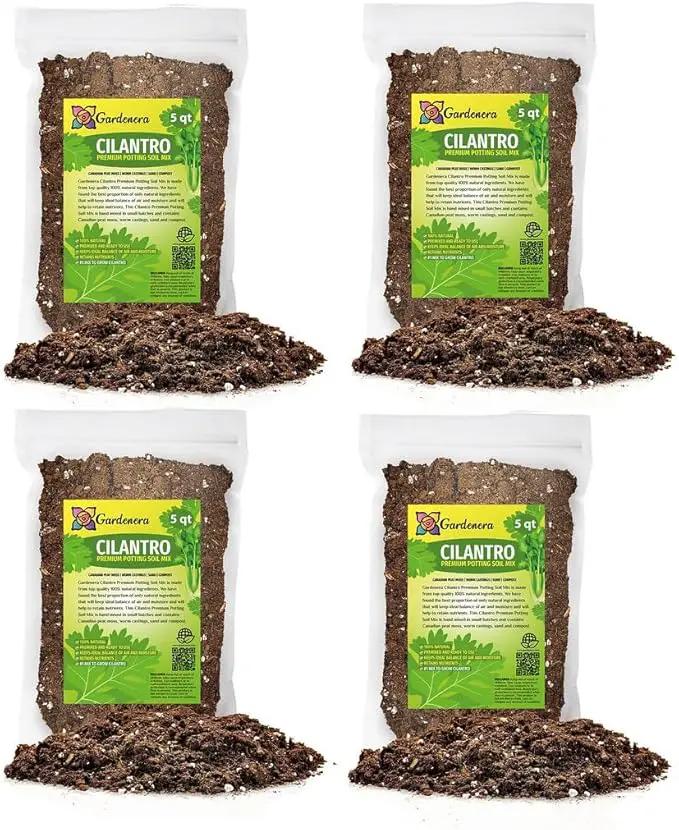 Cilantro Plant Potting Mix - Unlock Rich Growth and Flavorful Leaves with Our High-Performance Formula - 20 Quart by GreenHaven Gardens
