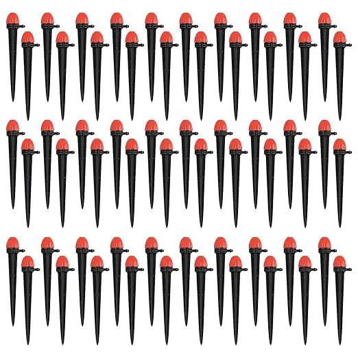 30pcs 16CM Full Circle Scattering Nozzle Drip Emitters for 1/4" Drip Irrigation Tubing Adjustable 360 Degree Wat by GreenHaven Gardens