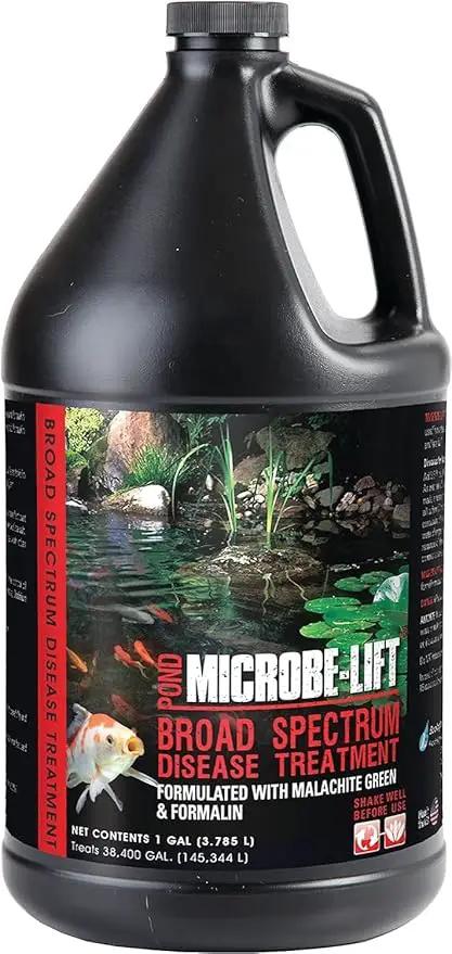 MICROBE-LIFT BSDTG1 Broad Spectrum Disease Treatment for Ponds and Outdoor Water Gardens, for Live Koi Fish, Goldfish, Plants, and Decor, 1 Gallon by GreenHaven Gardens