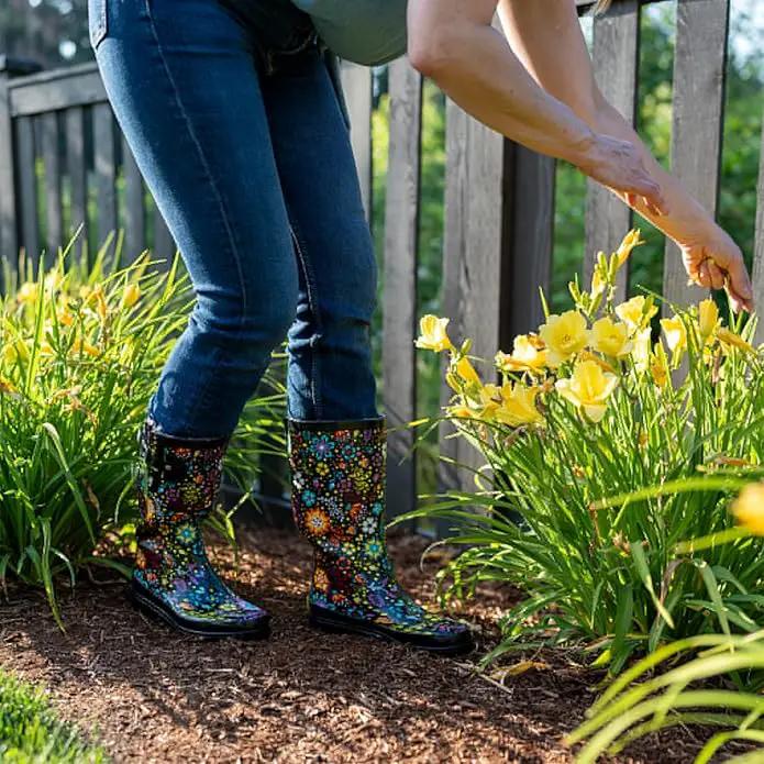 Western Chief Women's Tall Waterproof Rain Boot Outdoor Garden Shoes by GreenHaven Gardens