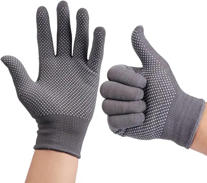 24Pcs Work Gloves Anti-slip Knitted Stretchy Cloth Glove Thin Moist Glove Liners by GreenHaven Gardens