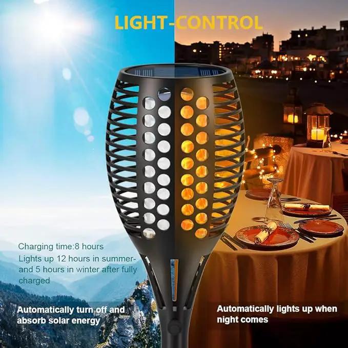 Aityvert Solar Lights, 43" Flickering Flames Torch Lights Outdoor Waterproof Landscape Decoration Lighting Dusk to Dawn Auto On/Off Security Flame Lights for Yard Garden Pathway Driveway (4 Pack) by GreenHaven Gardens