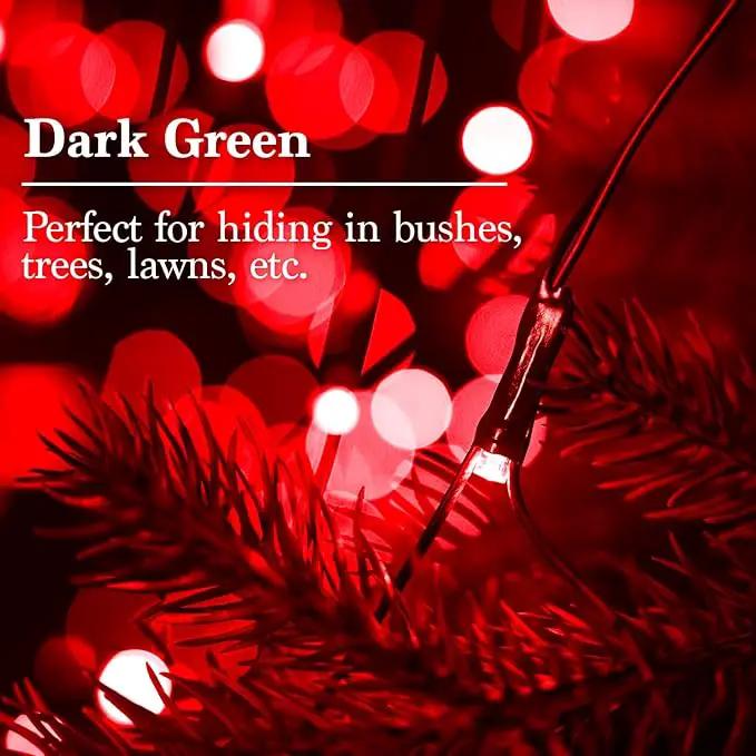 JMEXSUSS 360 LED Red Net Lights Outdoor, Connectable 12ft x 5ft Red Net Lights Plug in with Remote, 8 Modes Waterproof Red Christmas Lights for Bushes Christmas Halloween Decorations by GreenHaven Gardens