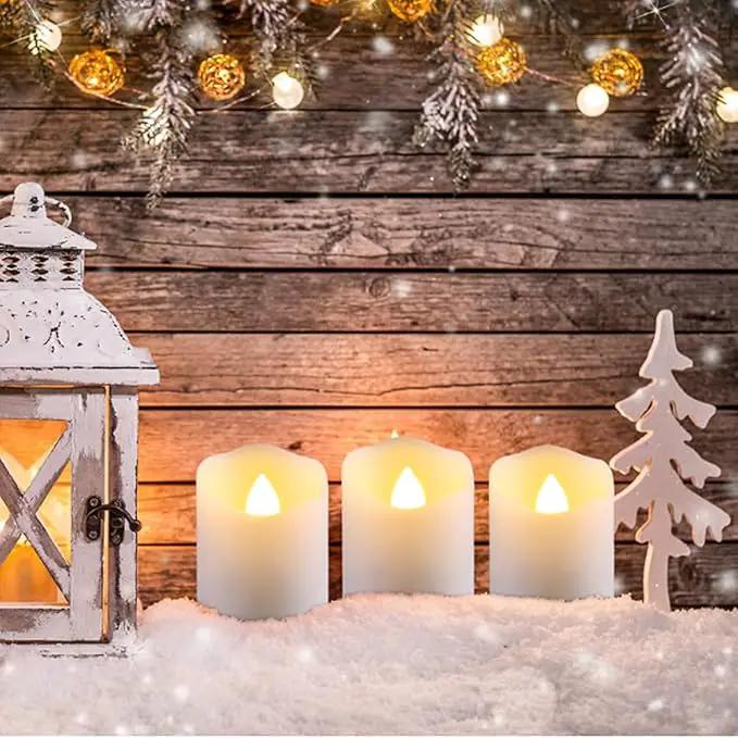 6 PCS 1.8”H Rechargeable Flameless Votive Candles with Remote and Charging Cable, Battery Operated Flickering LED Tealight Candles, Durable & Sturdy Tea Light, Ideal for Pumpkin/Bar/Party Decor by GreenHaven Gardens