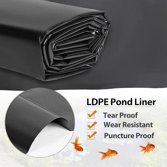 Pond Liners 20 x 20 Feet, Easy Cutting LDPE Pond Liner 20 Mil, High Preformed Koi Pond Liner for Ponds, Streams, Fountains and Garden Waterfall by GreenHaven Gardens