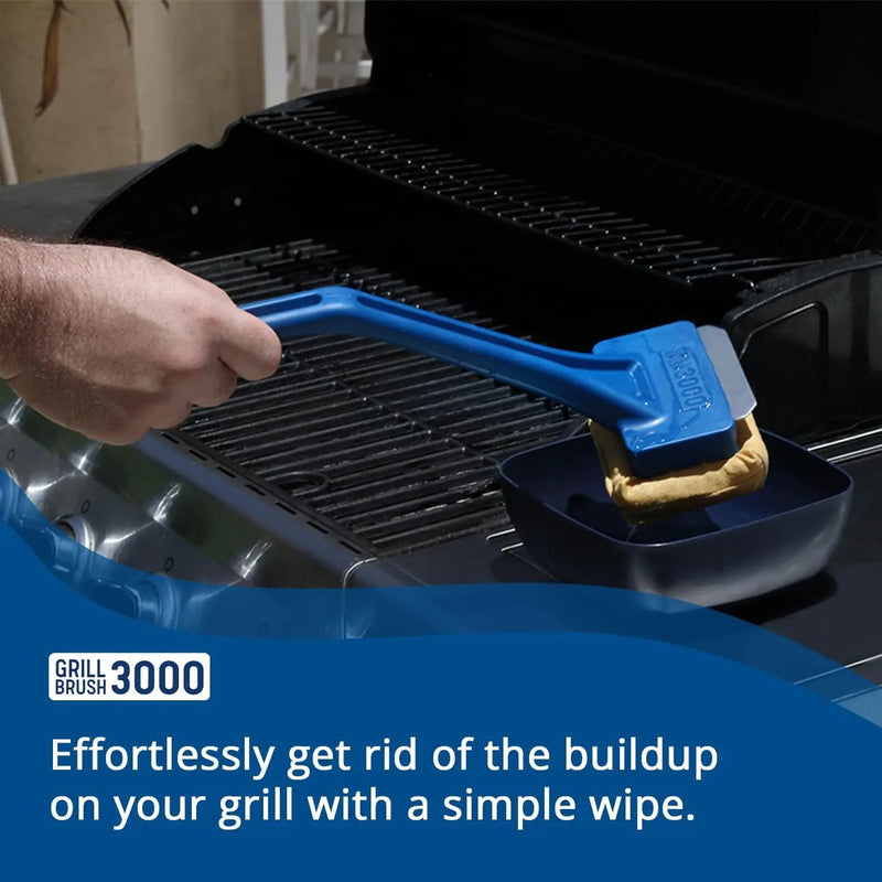 Grill Rescue BBQ Replaceable Scraper Cleaning Head, Bristle Free - Safe, Durable and Unique Scraper Tools for Cast Iron or Stainless-Steel Grates, Barbecue Cleaner (GB3000 Head) by GreenHaven Gardens