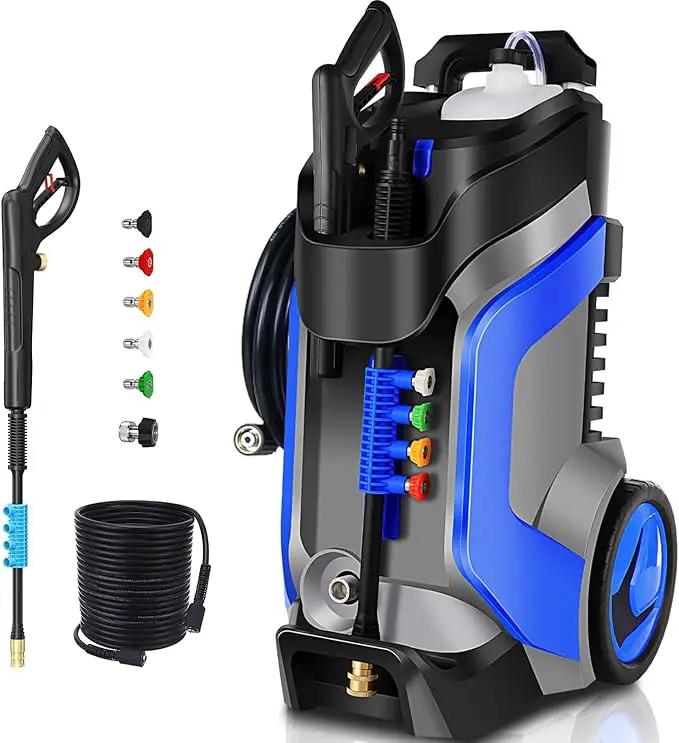 Electric Pressure Washer 5000PSI 4.0GPM Power Washers with M22-14mm Pressure Hose 33FT, Power Sprayers High Pressure with 1/4" QC Compatible Surface Cleaner for Home Cars Driveways, Dblue by GreenHaven Gardens