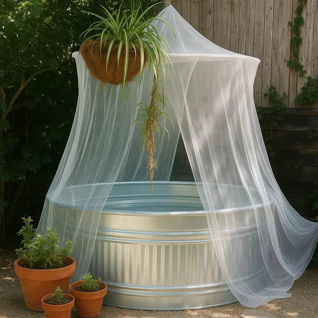 Large Mosquito Net for Bed or Outdoor Patio | 5FT Diameter Top Ring | Conical Shape Bed Canopy with Wide Base | Insect Netting for Bedroom, Garden, Gazebo, Balcony & Terrace | Outside Bug Protection by GreenHaven Gardens