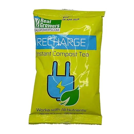 Real Growers Recharge - Mycorrhizae Instant Compost Tea/Soil Microbes for Plant Growth - 2oz by GreenHaven Gardens
