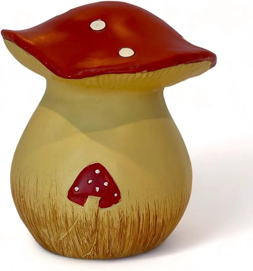 Toadstool Decorative Garden Statue and Key Hider - Hides a Secret Extra Hidden Key Outside in Garden, Yard or Porch by GreenHaven Gardens