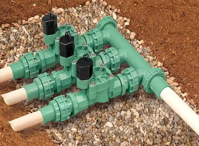 Orbit 91207 3-Valve Preassembled Manifold, Poly Pipe by GreenHaven Gardens