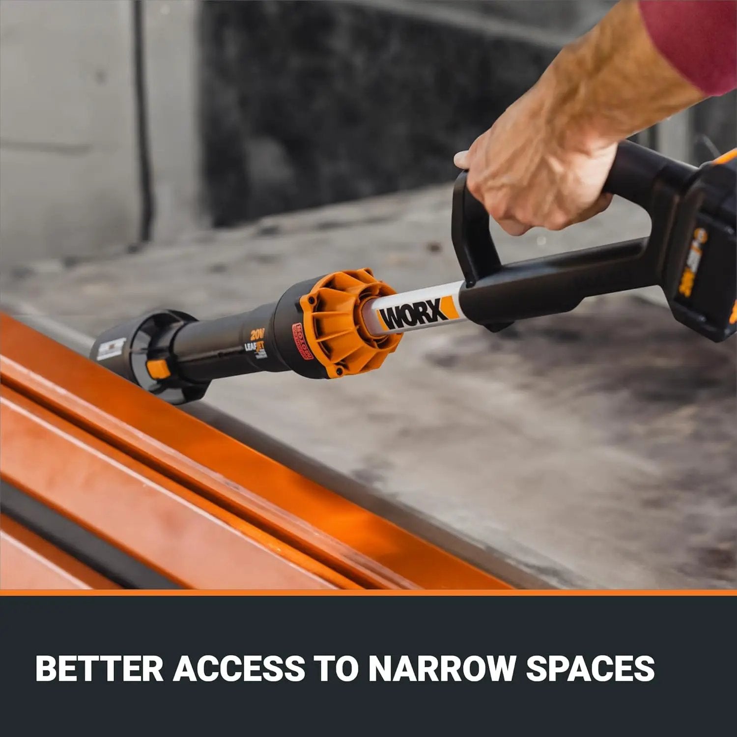WORX Nitro WG543.9 20V Cordless Leaf Blower, Electric Blower with 410CFM & 130MPH, Blowers for Lawn Care with 2.3 Lbs, Battery & Charger Not Included by GreenHaven Gardens