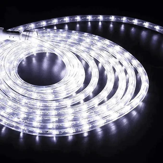 200ft LED Rope Lights Outdoor, 1440 LED Flexible Tube Lights with 8 Modes, Waterproof LED Rope Lighting for Outside, Garden, Patio, Bedroom, Party, Pool, Fences, Indoor Outdoor Decoration (White) by GreenHaven Gardens