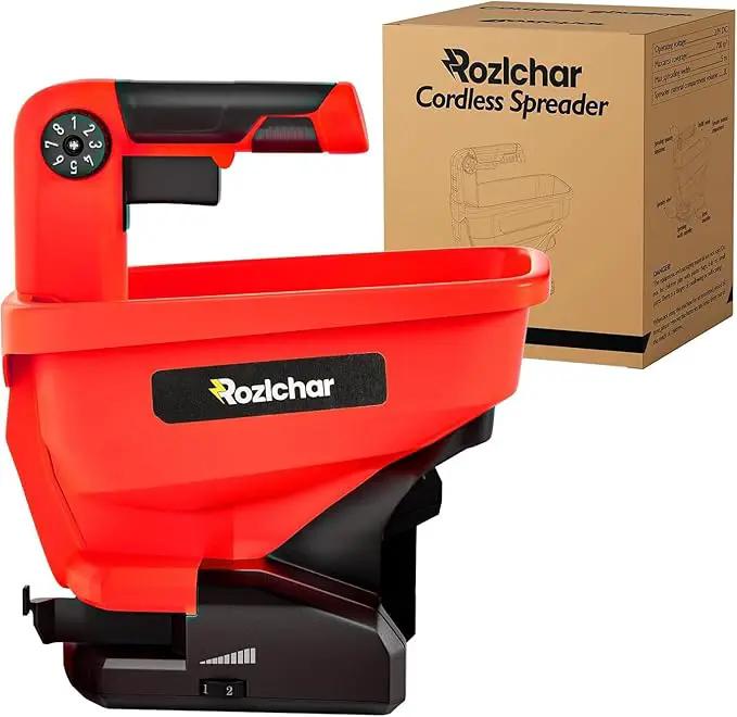 Rozlchar Power Spreader Compatible for Milwaukee 18V Battery, Seed Spreader for Year-Round, Covers Up to 5,000 sq. ft.(Tool Only, No Battery) by GreenHaven Gardens