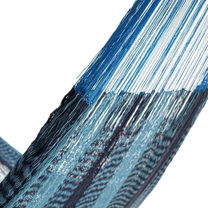 Hammocks Rada- Handmade Yucatan Hammock - Matrimonial Size (2-Blues) by GreenHaven Gardens
