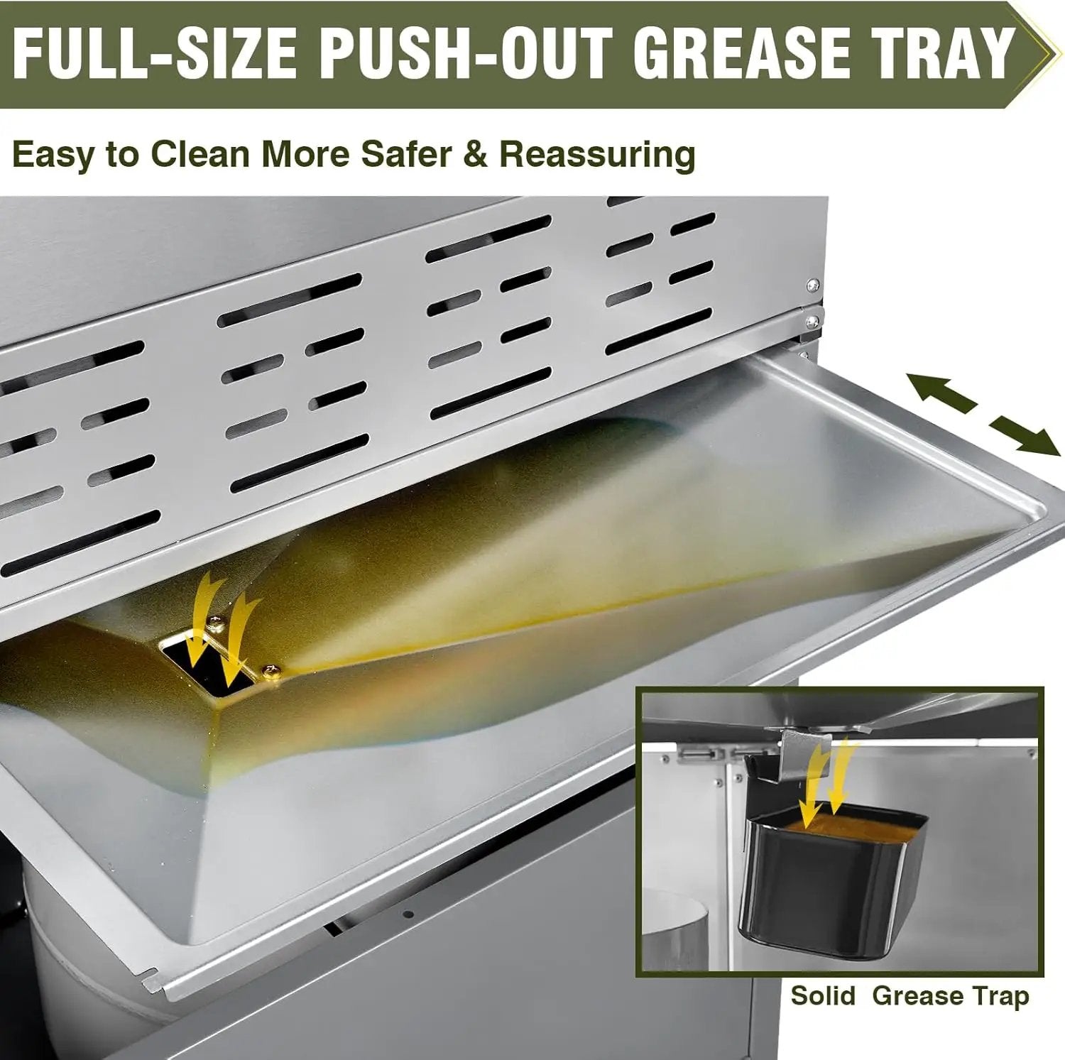 BESTFIRE 68,000 BTU 5+1 Burner Propane Grill - Stainless Steel BBQ with 647 sq in UPGRADED OIL-DRAIN Plates, Cast Iron Grates, Side Burner + FREE Food Clip for Outdoor Cooking by GreenHaven Gardens