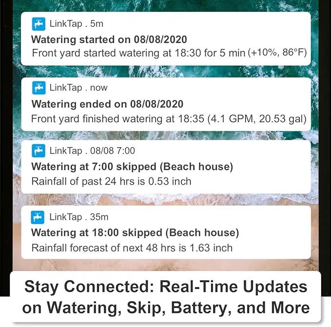 LinkTap ValveLinker & Gateway, Battery Powered Smart Sprinkler/Irrigation Controller, Automatic Rain Skip, Better Range Than WiFi, Compatible with LinkTap Wireless Water Timer, Alexa, IP66 (4-Zone) by GreenHaven Gardens