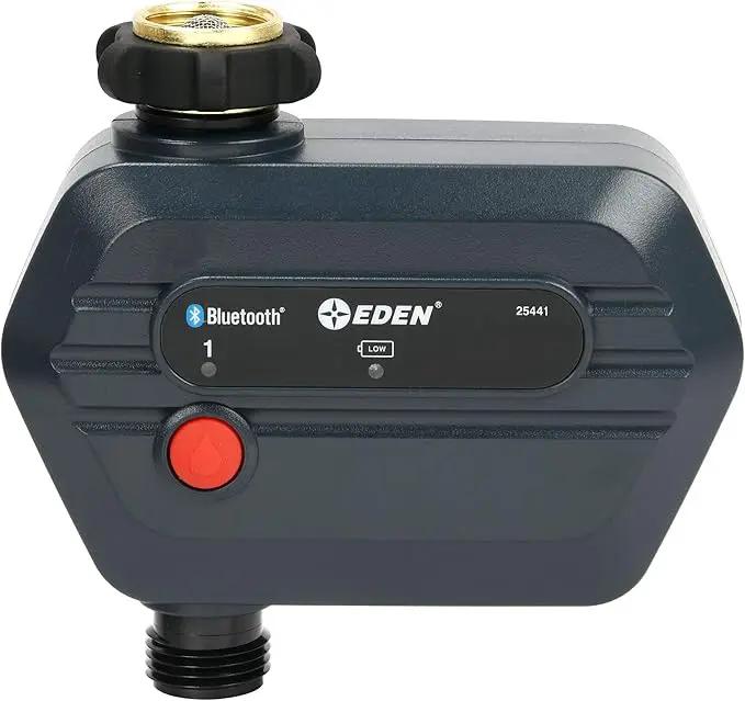 Eden 25441 1-Zone Bluetooth Water Timer for Smart Irrigation - Remote Control via App, Customizable Scheduling, and Water Delay Setting by GreenHaven Gardens